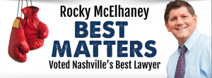 Thank You, Nashville, for Naming Rocky McElhaney as the Best of Nashville in 2016!